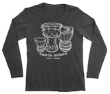 Long Sleeve Black Djembe Shirt