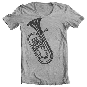 Euphonium Gifts T shirt in Grey