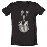 Single Marching Snare Drum Shirt in Black