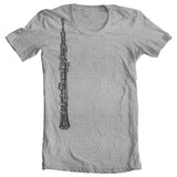 Oboe Gifts Music Instrument Shirt in Grey Unusual Music Themed Gifts 