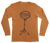 Gift for Drummer Long Sleeve Snare Drum Shirt